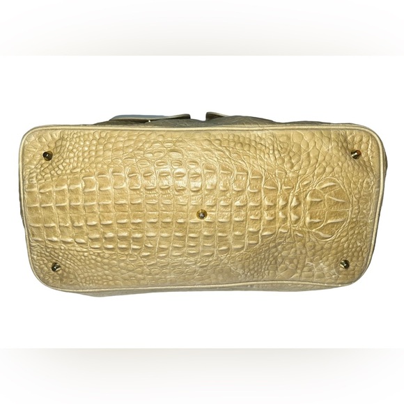 Terrida Vintage Croc Leather Tote Duffle Carry On Travel Bag Italy - Picture 7 of 13